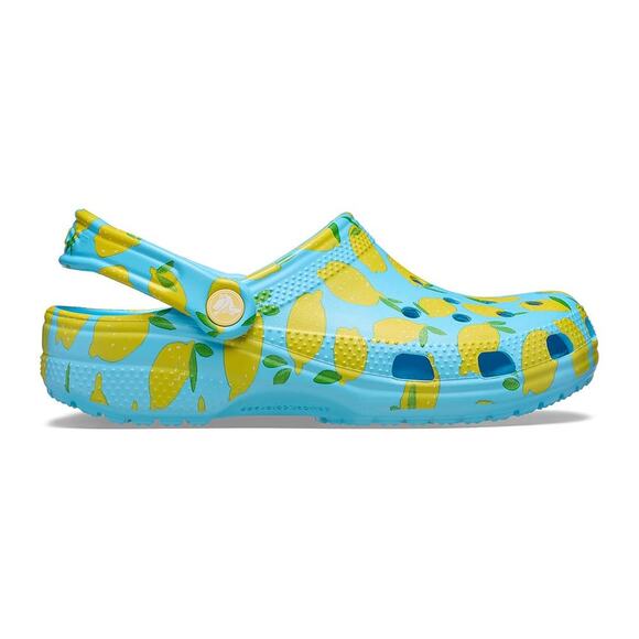 NWT Crocs Unisex-Adult Classic Graphic Clogs, Tinted Glass, 7 Women/5 Men - Picture 1 of 5